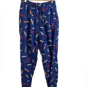 Mens' Battleship Logo Titles Loungewear Pajama Pants (Small)